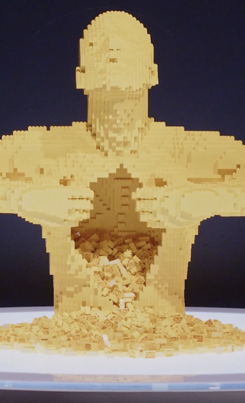 Arte coi mattoncini LEGO: la Notte Stellata di Van Gogh in 3D